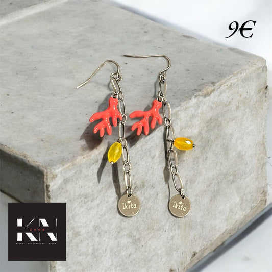 Boucles d'oreilles - Bois de cerf (DKNB-016)