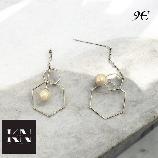 Boucles d'oreilles - Hexagone (DKNB-012)
